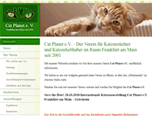 Tablet Screenshot of cat-planet.de